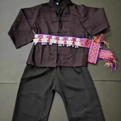 China WJ 30046 Hmong Miao Dresses Boy's Clothing Children's National Costume Handmade Not Including Jewelry for sale