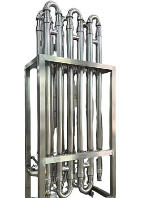 China Vertical Stainless Steel Heat Exchanger Water /Oil / Gas For Air / Steam Circulation for sale