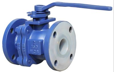 China Cast Steel Manual Shut Off Valve Acid Resistant Valves With Fluorine Lining for sale