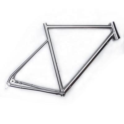 China Road Bikes TIRIS DR02 Titanium Road Bike Frame Parts Recycle Racing Bicycle Frame Pieces With Replaceable Top Tube And Hangers for sale