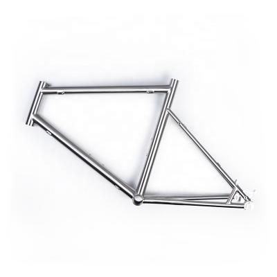 China Road Bikes TIRIS XL1 451 Mini Road Titanium Bike Frame Parts 406 Commuter Bicycle Frame Factory Direct Recycling Disc Brake Custom for sale