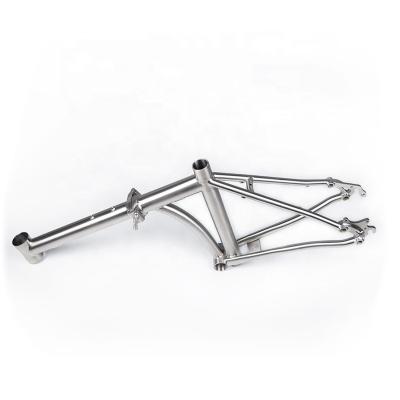 China 451 Titanium Road Folding Bike Frame TIRIS FD01B 20 Inch Adoult Road 451 Bicycle Parts 9 Speed ​​Frame Recycling Pieces Custom for sale