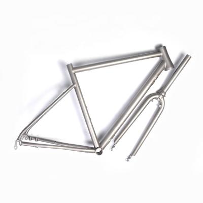 China Road Bikes TIRIS CR3 Gravel Titanium Bicycle Frame Parts Cycling Bicycle Frame For Traveling Road Cyclocross Bike 700C Custom for sale