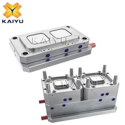 China 2-Cavity Steel Thin Wall Box Food Container Mold PP Box Plastic Injection Molding for sale