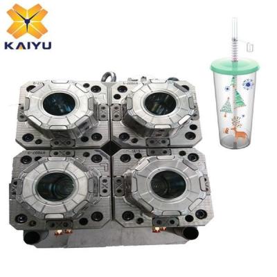 China Thin Steel Plastic Injection Wall Cup Mold With Hot Runner for sale