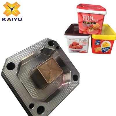 China Steel Plastic IML Packaging Box Mold Snack Packing Box Food Container Mold for sale