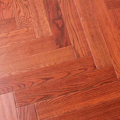 China Factory Supply Indoor Parquet Engineered Oak Herringbone Flooring for sale