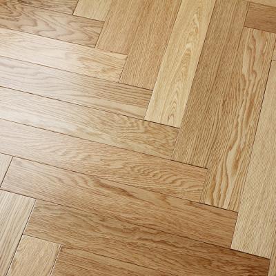 China factory direct supply of Anti-scratch engineered white oak herringbone wood flooring for sale