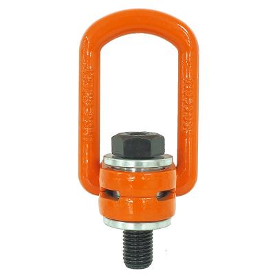 China Lifting Pads Tuff Forged Pull Side Crane Ring Swivels 360 Degree for sale