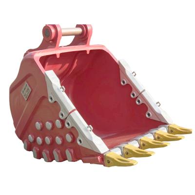 China High-strength Wearable Steel Excavator Mining Rock Bucket For Construction zu verkaufen