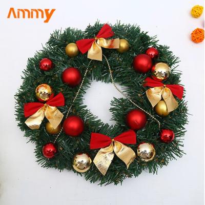 China High quality spruce plush cloth+plastic Ammy silver stiffen cones red berries lights white timer christmas led garland for sale