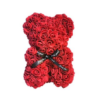 China 2021 Ammy Teddy Bear Rose Bear Artificial Foam Teddy Good Quality Rose Valentine Gift for sale