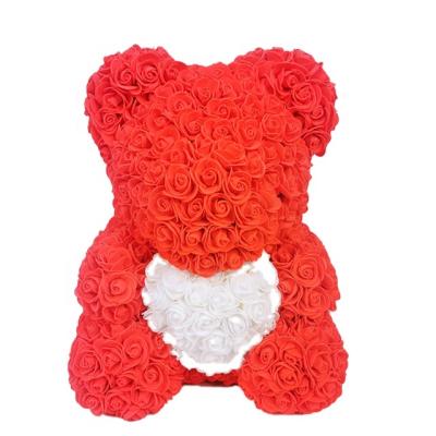 China Wholesale Good Quality Ammy Foam Rose Bear Gifts Foam Rose Bear For Valentines Day for sale