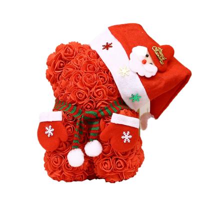 China Wholesale Rose For Sale Teddy Bear Bear Pe Foam Flower Ammy Christmas Party Decoration Good Quality for sale