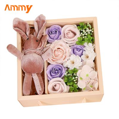 China Good Quality Artificial Soap Flower Hand Made Rose Flowers Gift For Mothers Day Valentine Day Girlfriend Gift for sale