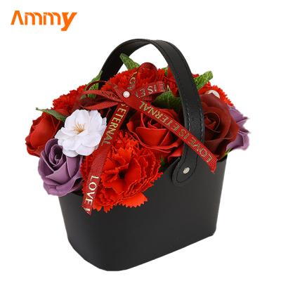 China Weddings decoration main quality preserved flower box portable valentine gift box flower for sale