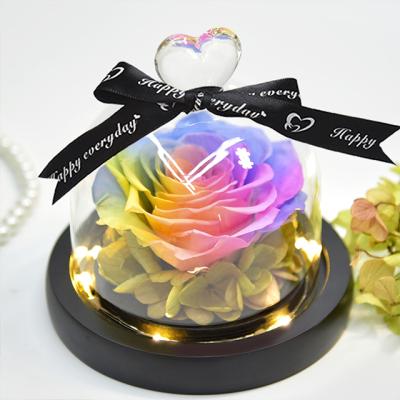 China Weddings Decoration Ammy Mother's Day Valentine's Day Valentine's Day Hot Selling Creative Gift Glass Cover Rose Gift Box for sale