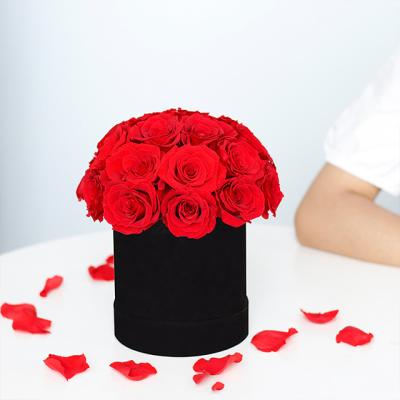 China Weddings Decoration Ammy Preserved Flower Rose Hug BucketFactory Wholesale Preserved Flower Gift Box Gift for sale