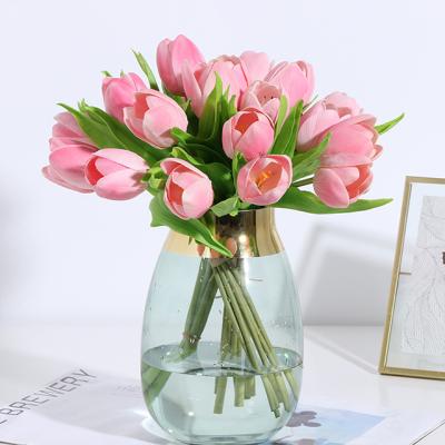 China Ammy Good Quality Artificial Flower Tulip Wedding Event Decorative Silk Flower Tulip Flower for sale