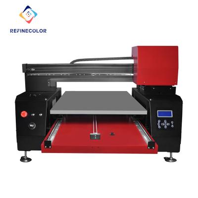 China Industrial Fabric Sale Inkjet Printer 6090 Flat Bed DTF For Cotton Textiles Digital Printing T-shirt Printing Machine Prices for sale