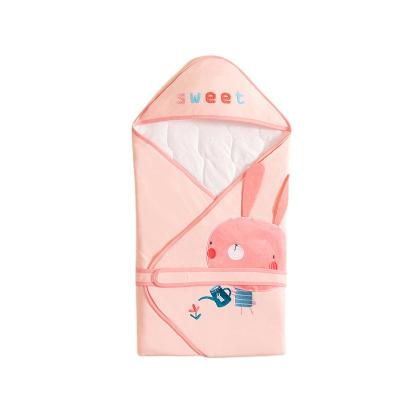 China 2022 Anti-Static New Organic Temperature Control 100% Cotton Winter Thicken Sleeping Bag Newborn Baby Wrap Covering for sale