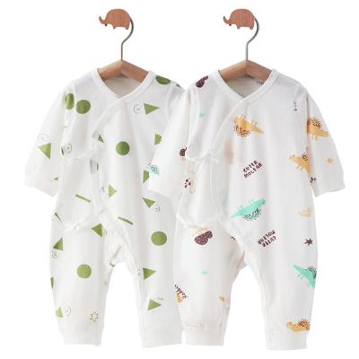 China 2022 New Product 100% Cotton Summer Baby Romper Organic Breathable Cotton Newborn Baby Romper Infant Unisex Clothing Set for sale