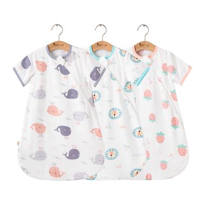 China 2022 New Summer Antibacterial Short Sleeve Baby Clothes Breathable Factory OEM ODM Customized Baby Sleep Sack High Quality Bags for sale