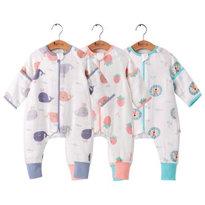 China 2022 New Style Antibacterial Spring Comfortable Detachable Sleeve New Autumn Baby Clothes Romper Baby Sleep Bag Set Bags for sale