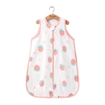 China 2022 Popular New Product Summer Baby Breathable Sleep Suit Baby Sleep Sack Customize With Zipper Baby Sleep Sack Breathable Bags for sale