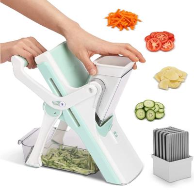 China Safe Manual Vegetable Slicer Chopper Graters Frozen Meat Slicer Onion Veggie Mandoline Multifunctional Viable Kitchen Accessories for sale