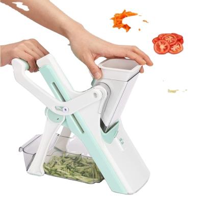 China Stainless Steel Viable Multifunctional Manual Cutter Mandoline Grater Slicer Vegetable Fruit Onion Potato Mandoline Slicer for sale