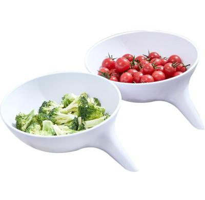 China Vegetable Fruit Washing 2022 NEW Vegetable And Fruit Salad Washing Draining Bowl With Draining Nozzle for sale