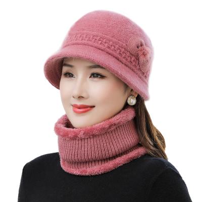 China 2021 Winter Hats Women Winter Hats Square Neck Newsboy Hats Soft Knitted Female Soft Elastic Scarf Headwear Girl Hats Beanies for sale