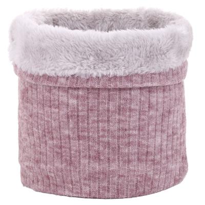 China Beanie Thermal Warm Versatility Unisex Winter Square Knitted Neck Scarf Tube Face Mask Fleece Warmer Neck Cuff Tube for sale