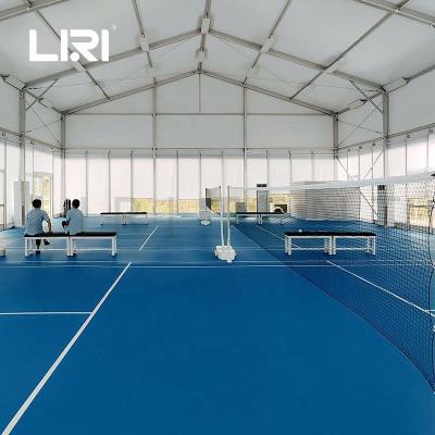 China Professional Glass WallsHouse Shaped Sports Event Tent For Badminton And Ping Pong BT for sale