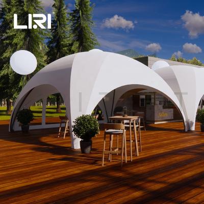 China Large White Outdoor Display Arch Tents Crossover Dome Tent For Garden And Party / Wedding for sale