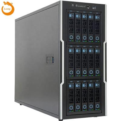 China Full Steel Plate SGCC ZhenLoong Tower NAS Case in Computer Case ITX MATX ATX EATX 15 Bay Hot Swap 4 GPU Case Server Graphics Workstation Chassis for sale