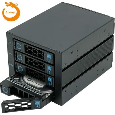 China Grooves are designed on both sides of Hot Swap Module 4 Bays Storage 3.5