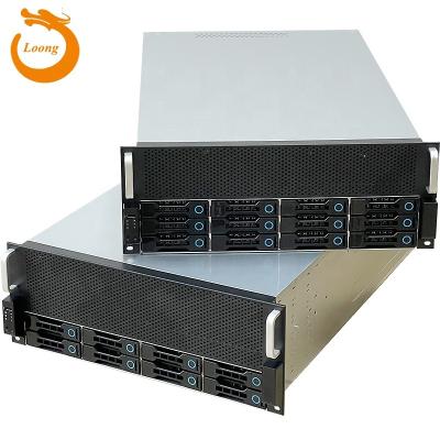 China With Fan ZhenLoong 4U 8 Bay Rackmount HDDs 12 Bays SAS SATA 19