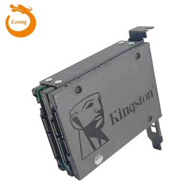 China Iron PCI Slot Bracket 3*2.5 Inch Hard Disk Drive SSD Computer Tower Rack Case Chassis PCI Bracket Bay Cart Material Metal With Color for sale