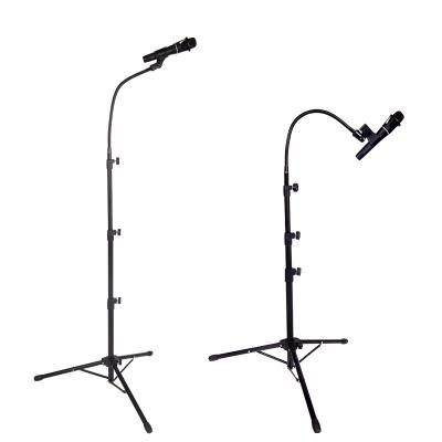 China Adjustable metal floor standing youtube microphone with tripod stand for sale