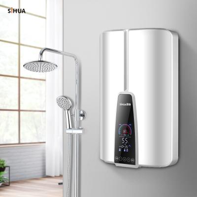 China SiHUA 22L Tankless Vertical Type Instant Water Heater Electric Storage Instant Water Heater For Bathroom Shower for sale