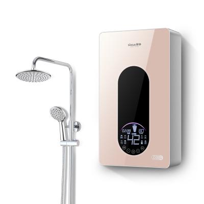 China Ttouch Instant Tankless Control Tempered Glass SiHUA Water Heater Electric Storage Smart Water Heater For Shower for sale