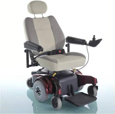 China GENUINE LEATHER Folding Electric Power Transport Wheelchair (MS-E10) for sale