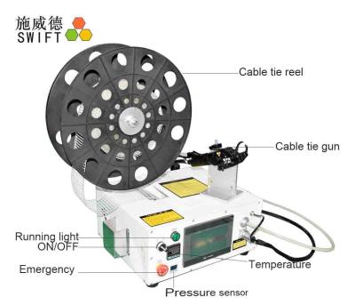 China Ergonomic Automatic Zip Tie Machine / Lightweight Auto Bundling Machine for sale