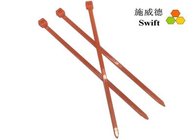 China Orange Self Locking 100mm Nylon UL94V2 Bulk Cable Ties for sale