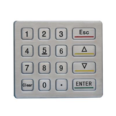 China Automatic Vending Machine 4x4 Garage Door Opener 16 Keys Outdoor Numeric Keypad Wireless Stainless Steel Keypad for sale