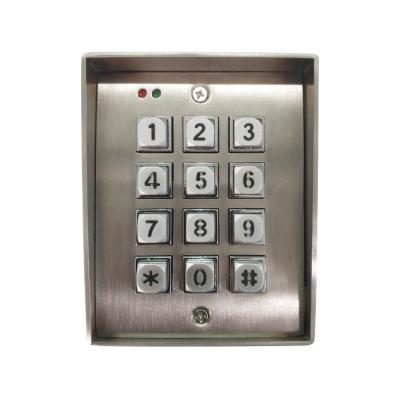 China With Remote Controller 3x4 12 Key Backlight LED Metal Keypad Zinc Alloy / Without Metal Case For Entry System for sale