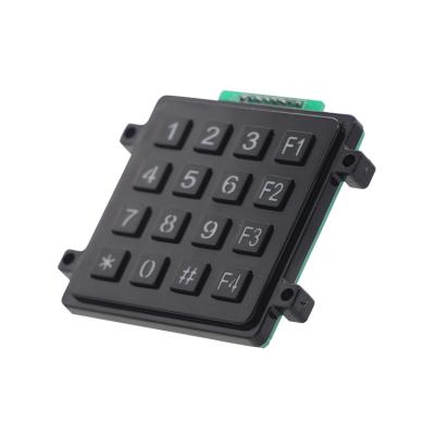 China Waterproof 4x4 illuminated digital matrix keypad/ABS plastic keypad/wireless keypad for sale