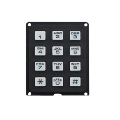 China Cute Plastic Matrix Small Keypad PC Numeric Keypad Telephone Keypad For Access Control System for sale